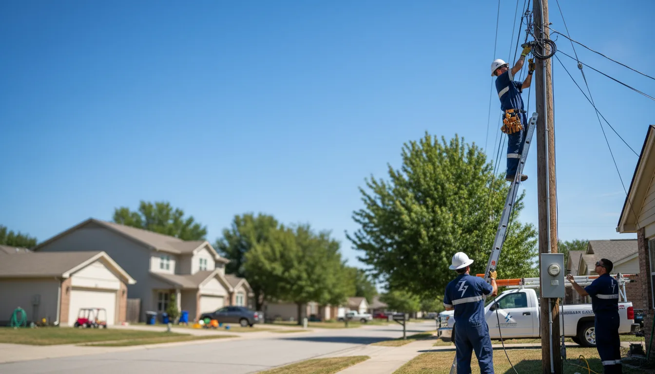 Residential electrician providing installation services in Ruby, NY